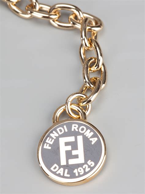 fendi necklace leather|Fendi necklace woman.